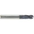 Cgs Tool 4 Flute Stub Length Ball End Mill 3/8"Dia 5/8"Loc 2"Oal W/Altin Coating 242-3750-ALTiN